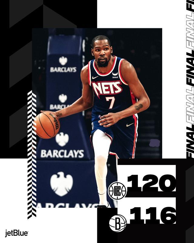 杜登62分不敌快艇三队 篮网自食其果首遭连败